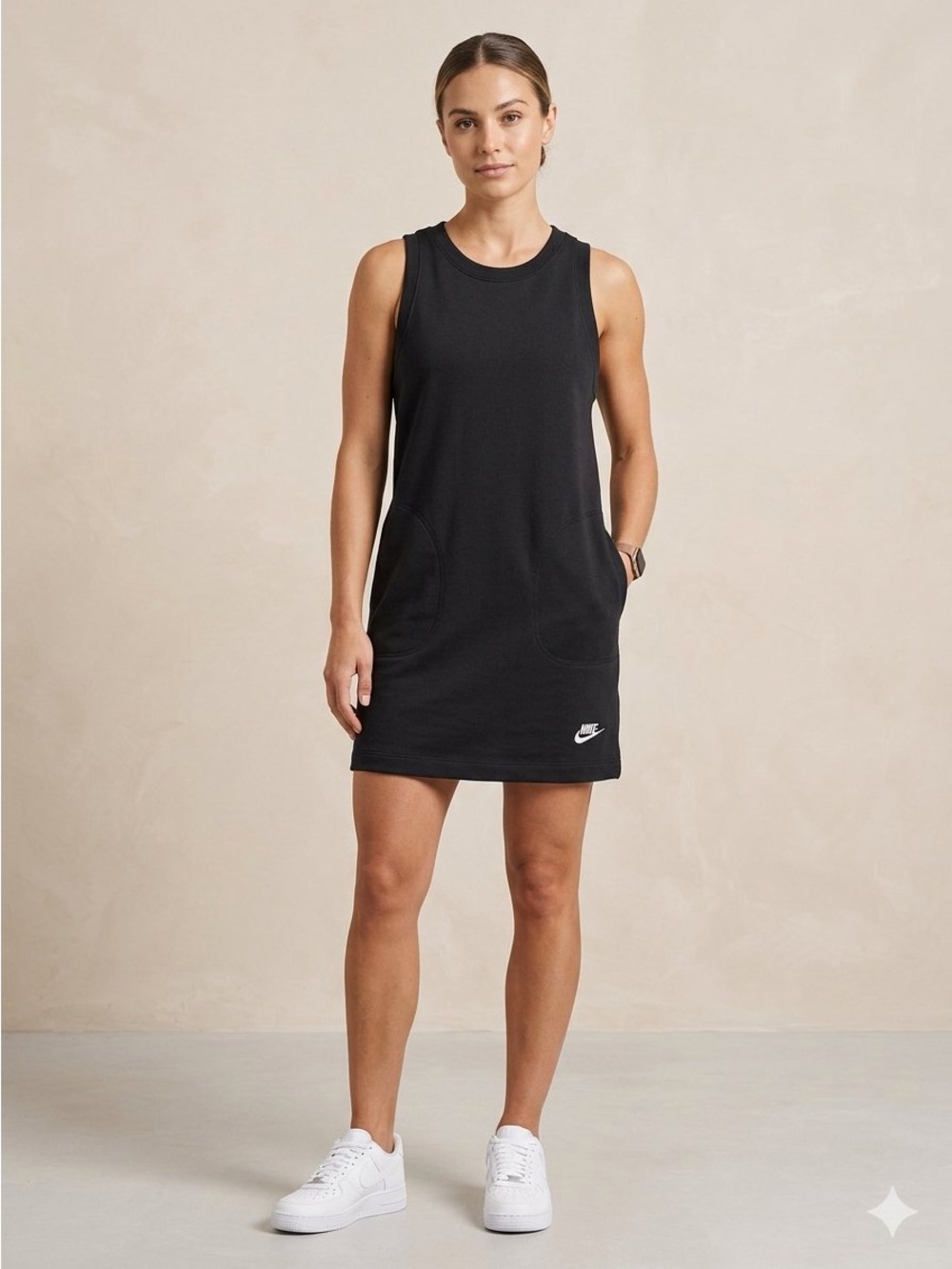 Nike Sweatshirt Tank Dress Pockets Size Medium